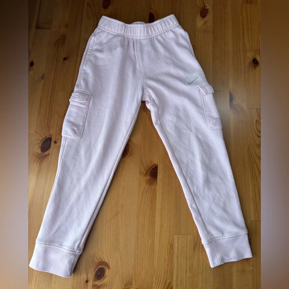Girls' Nike Pink Cargo Sweat Joggers Size M (5/6)